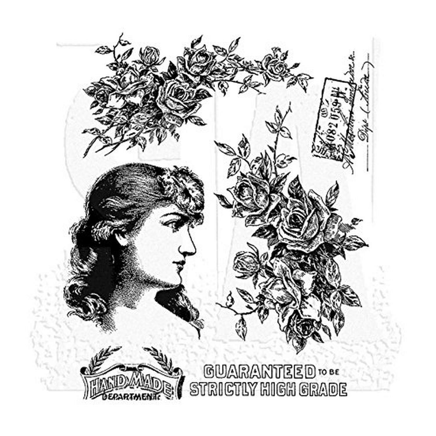 Amazon.com: Stampers Anonymous Tim Holtz Cling Stamps 7